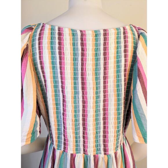 Ava & Viv Multicolor Striped Mini Dress - Picture 9 of 12